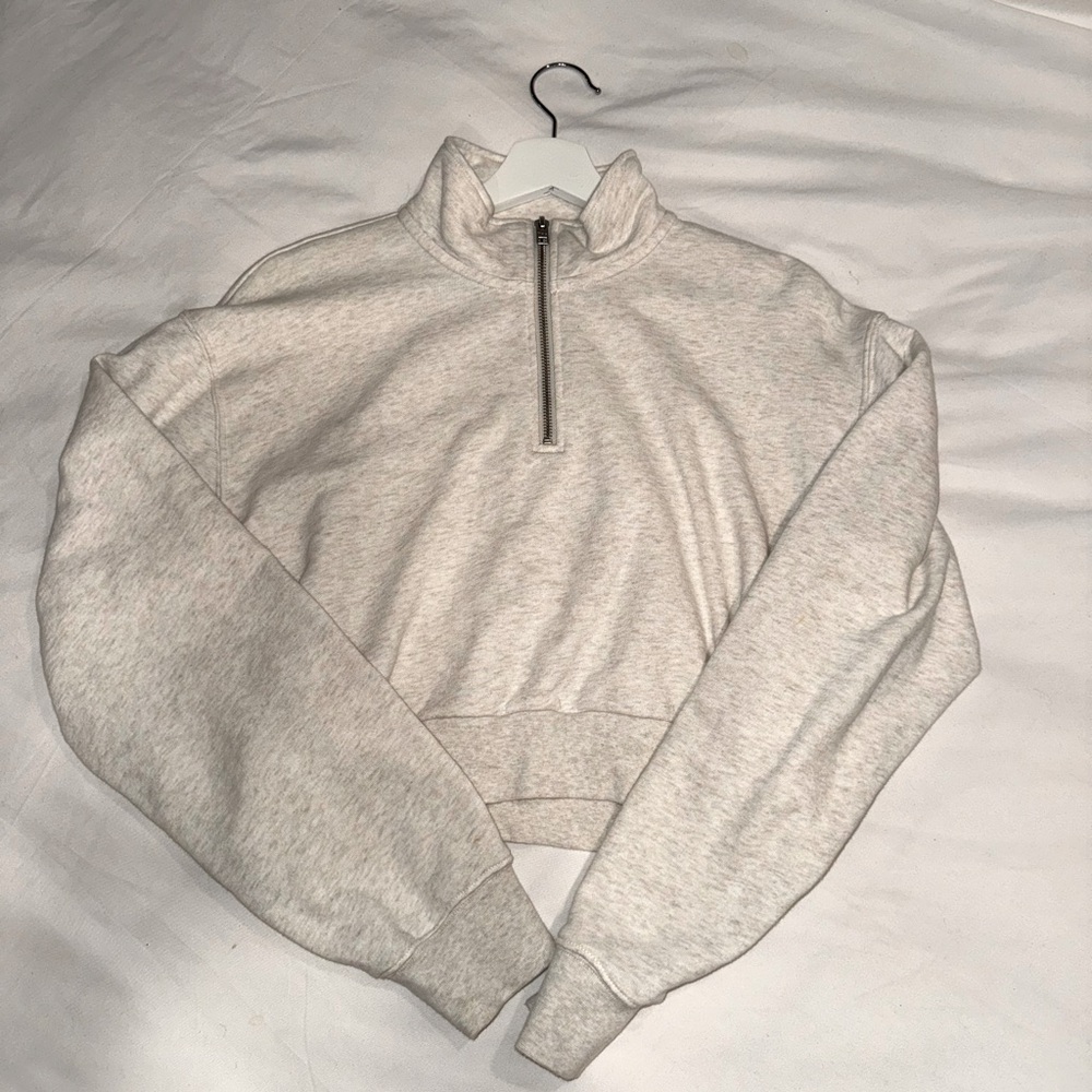 TNA AIRY FLEECE PERFECT 1/4 ZIP SWEATSHIRT - NWOT! size M